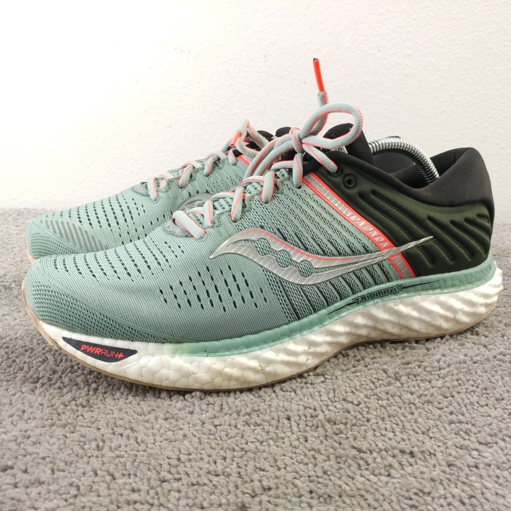Saucony Triumph 17 Womens Size 11.5 Running Shoes Blue Green Sneakers S10546